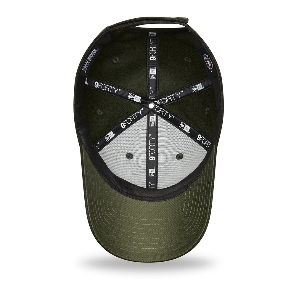 Gorra de béisbol 9FORTY MLB Melton La Liga New York Yankees de New Era - Verde Oscuro-Blanco