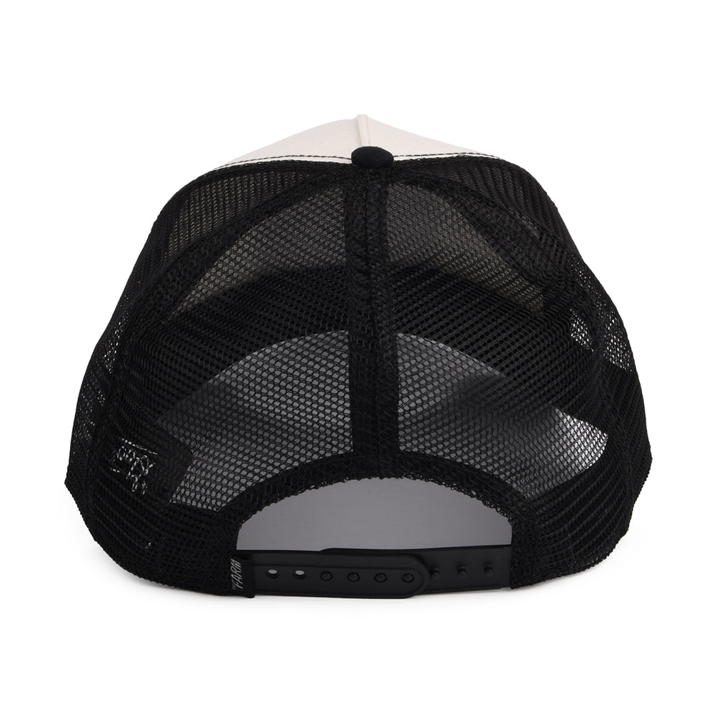 Gorra Trucker Cash Cow de Goorin - Blanco-Negro