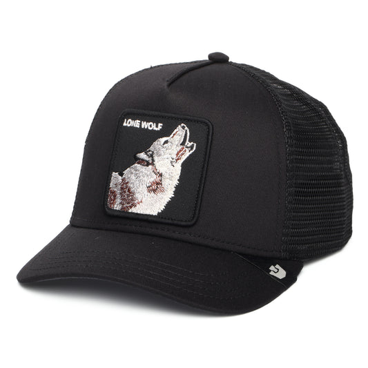 Gorra Trucker Lone Wolf de Goorin - Negro