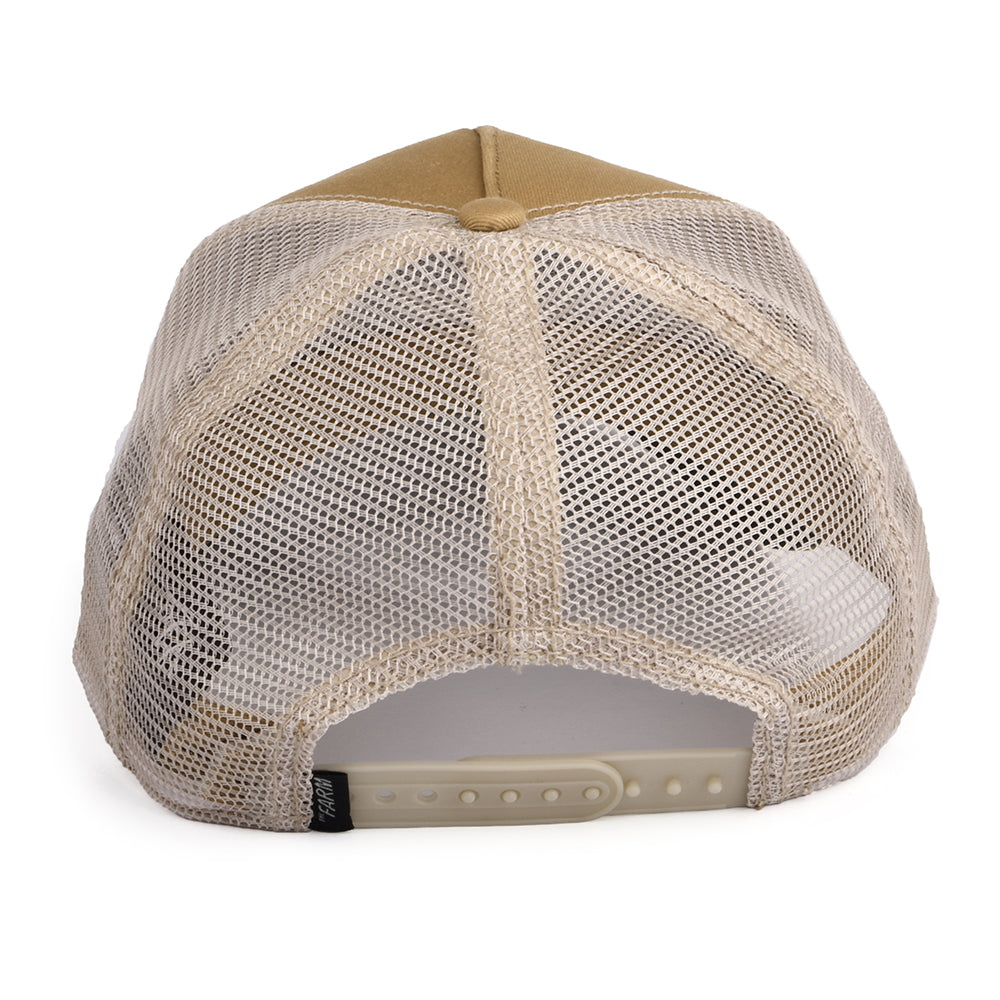 Gorra Trucker Goat de Goorin - Kaki