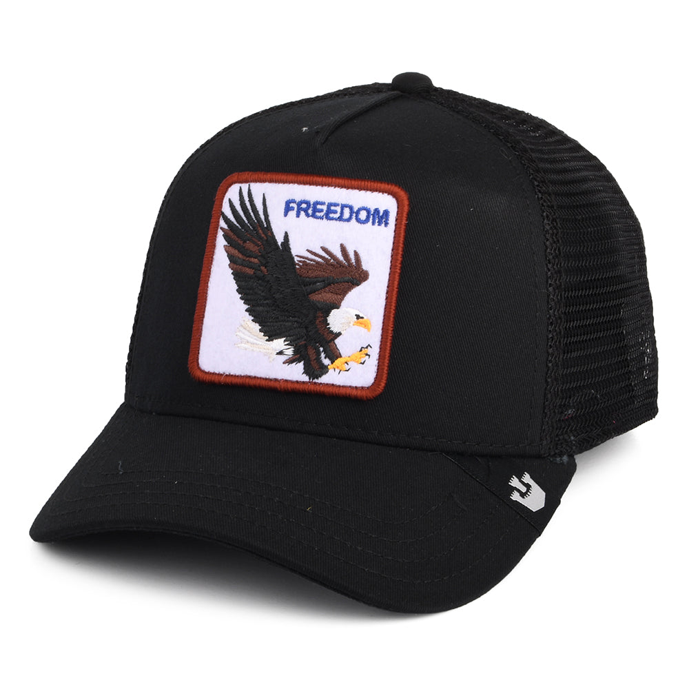 Gorra Trucker Freedom Eagle de Goorin - Negro