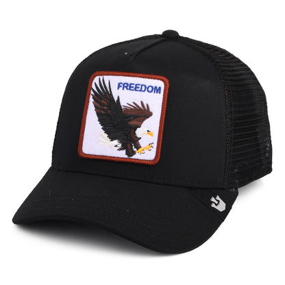 Gorra Trucker Freedom Eagle de Goorin - Negro