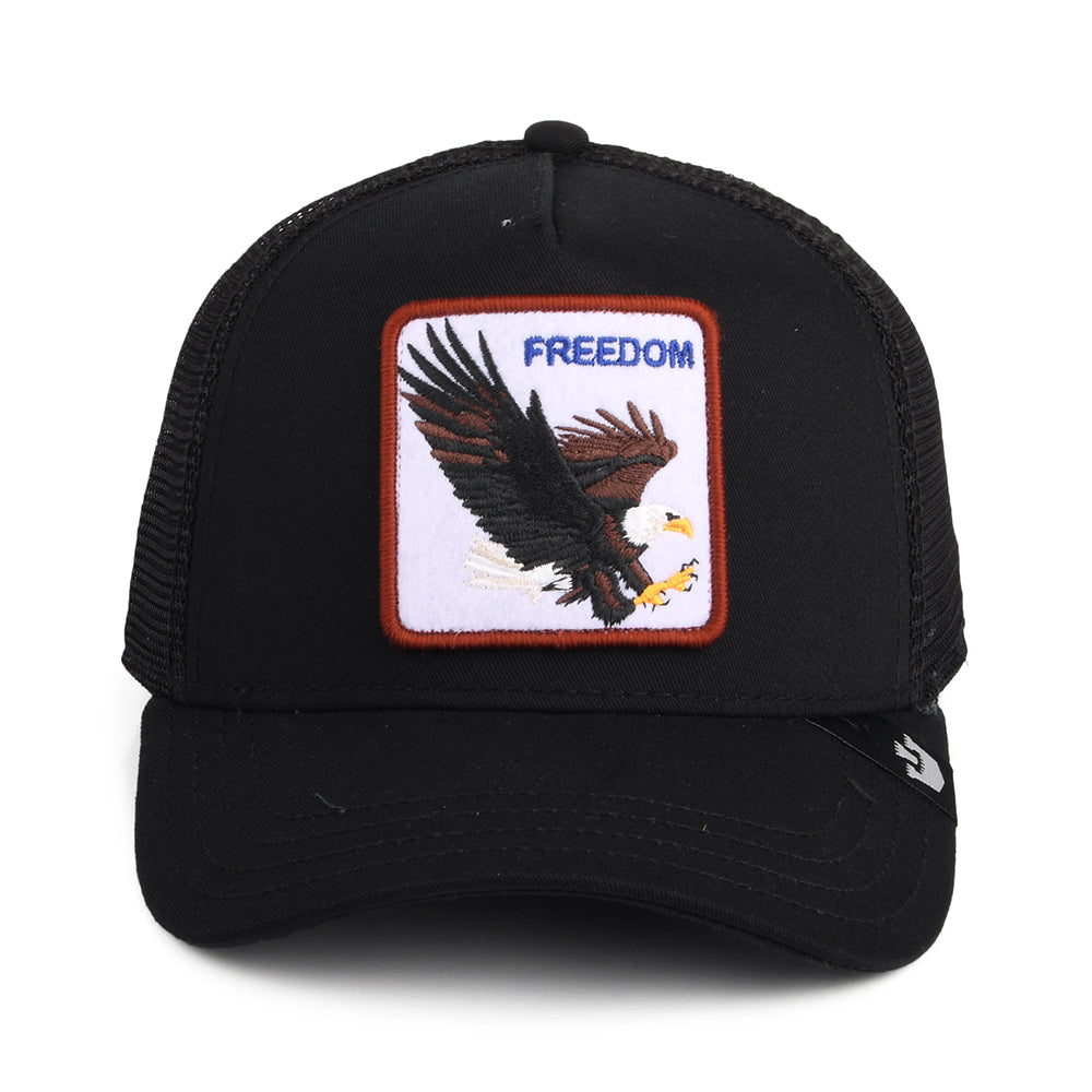 Gorra Trucker Freedom Eagle de Goorin - Negro