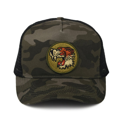 Gorra Trucker Chuck de Triumph Motorcycles - Camuflaje-Negro