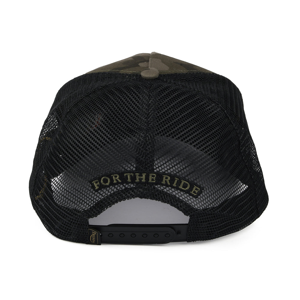 Gorra Trucker Chuck de Triumph Motorcycles - Camuflaje-Negro