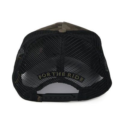 Gorra Trucker Chuck de Triumph Motorcycles - Camuflaje-Negro