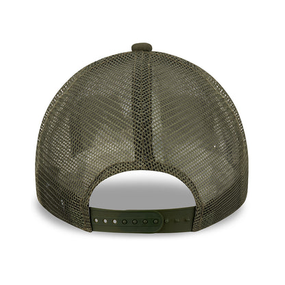 Gorra Trucker 9FORTY A-Frame Heritage Patch de New Era - Verde Oliva
