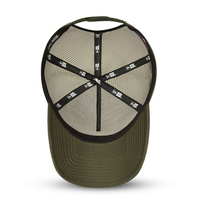 Gorra Trucker 9FORTY A-Frame Heritage Patch de New Era - Verde Oliva