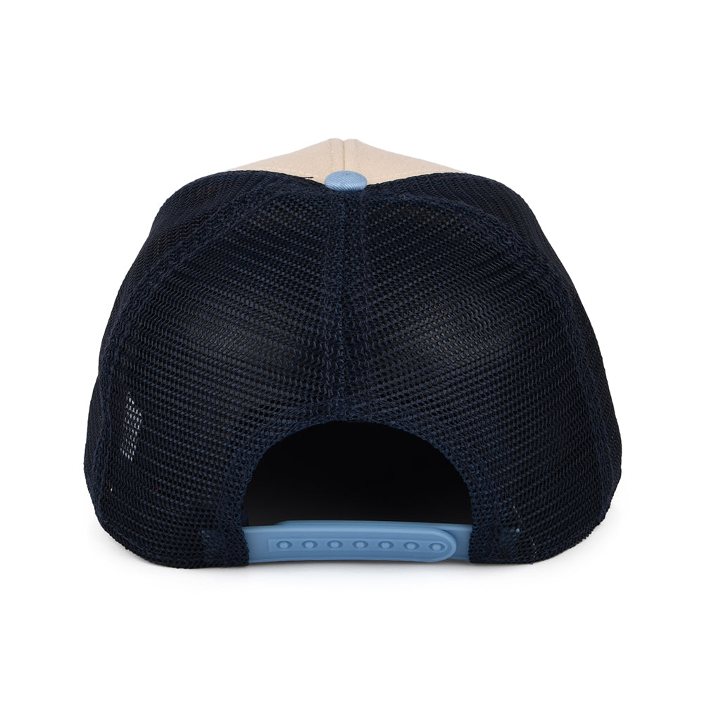 Gorra Trucker Sinclair de NASA - Blanco Marfil-Azul Marino-Azul Claro