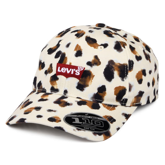 Gorra de béisbol mujeres Mid Batwing Flexfit con etiqueta lisa de Levi's - Marrón