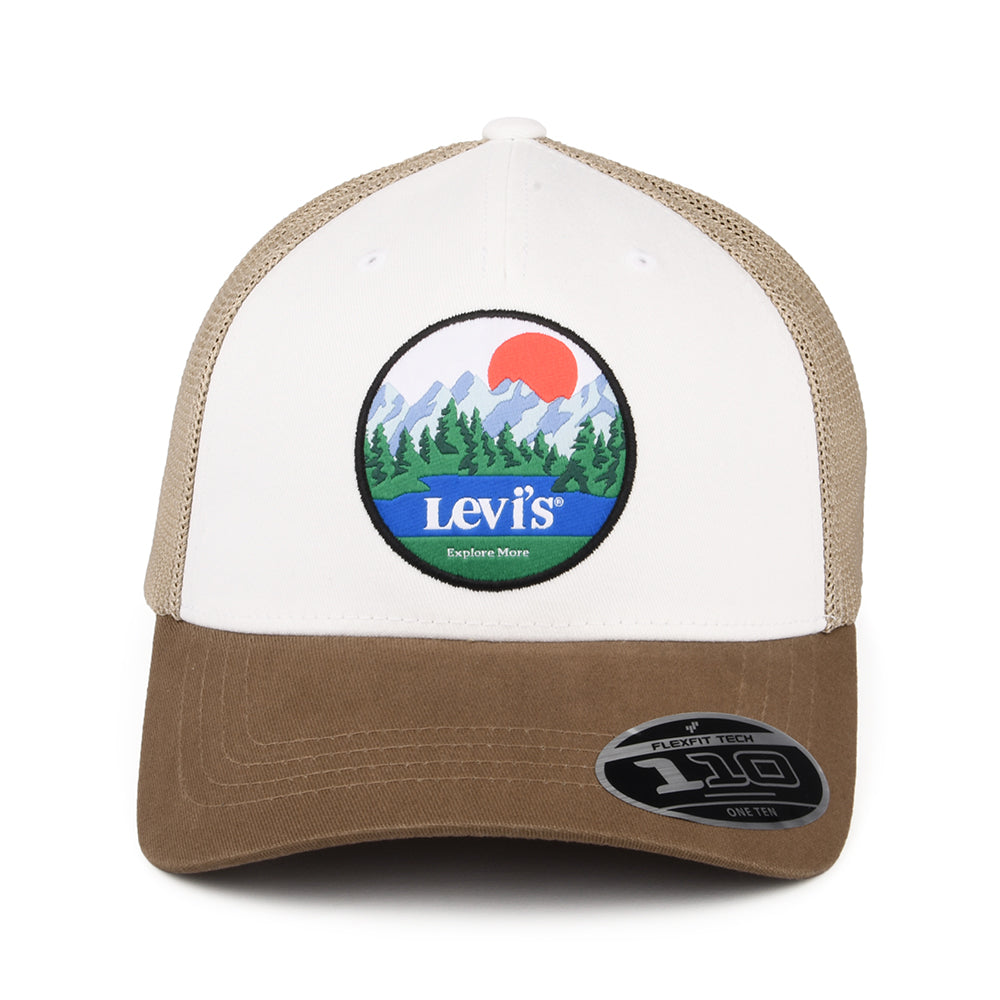 Gorra Trucker Graphic Flexfit de Levi's - Marrón-Blanco