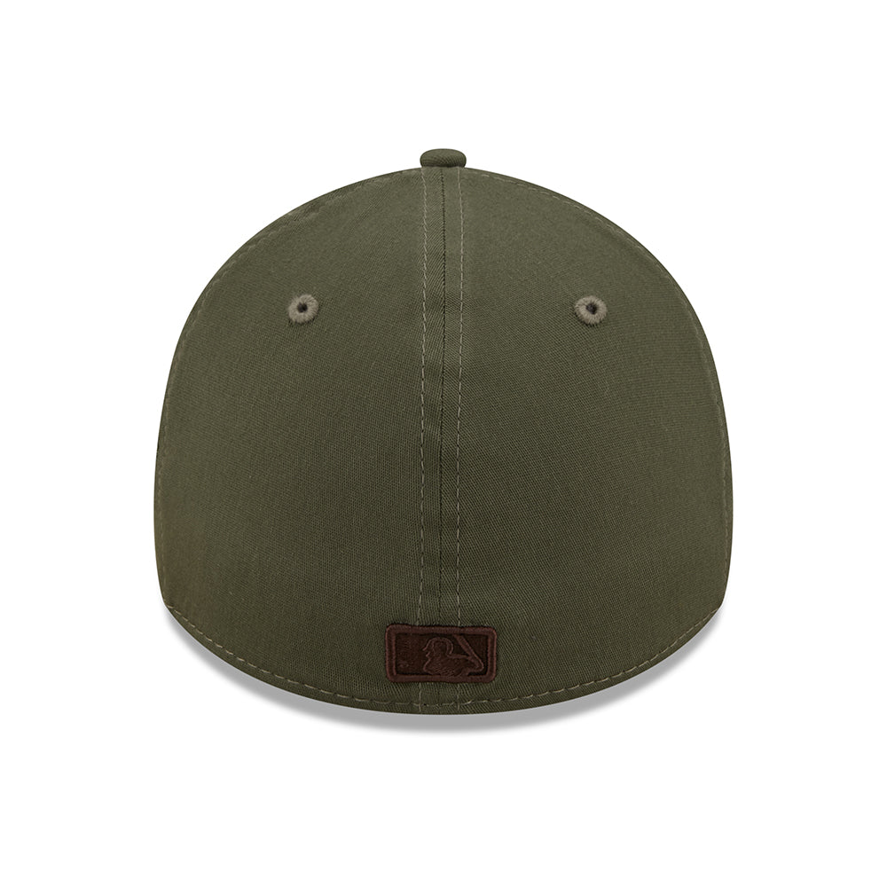 Gorra de béisbol 39THIRTY MLB League Essential I New York Yankees de New Era - Verde Oliva-Marrón