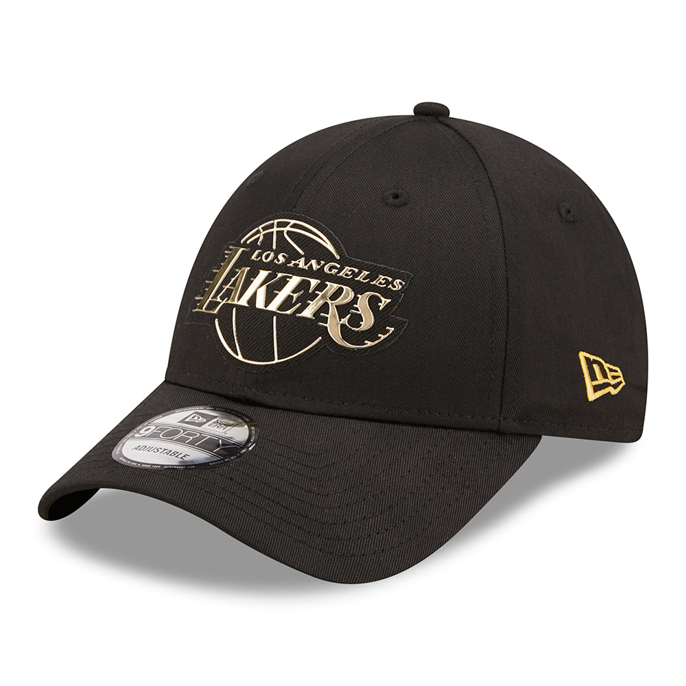 Gorra Snapback 9FORTY NBA Foil Logo L.A. Lakers de New Era - Negro