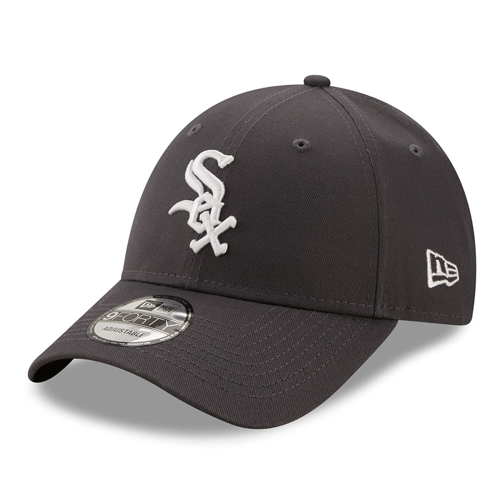 Gorra de béisbol 9FORTY MLB League Essential Chicago White Sox de New Era - Grafito-Blanco