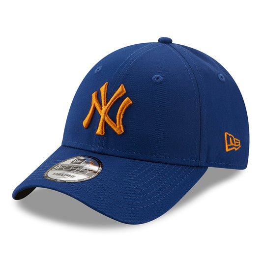 Gorra de béisbol 9FORTY MLB League Essential ll New York Yankees de New Era - Azul Real-Naranja