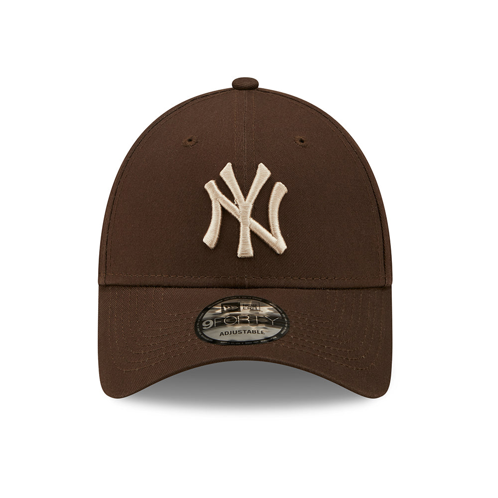 Gorra de béisbol 9FORTY MLB League Essential ll New York Yankees de New Era - Marrón-Piedra