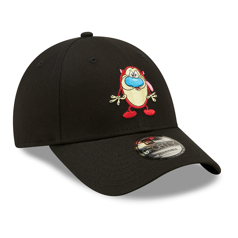 Gorra de béisbol 9FORTY Nickelodeon Character Stimpy de New Era - Negro