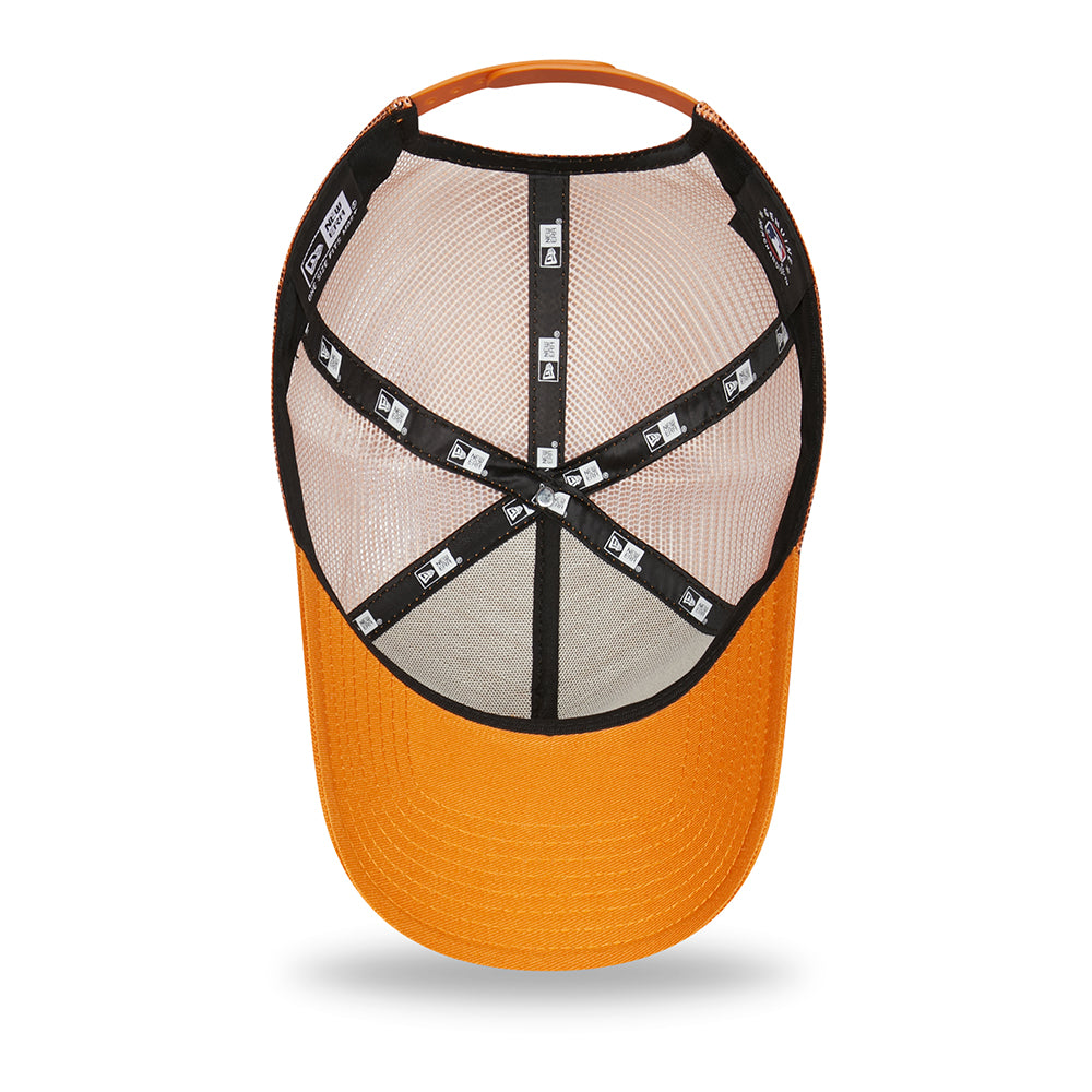Gorra Trucker 9FORTY A-Frame MLB League Essential L.A. Dodgers de New Era - Naranja-Blanco