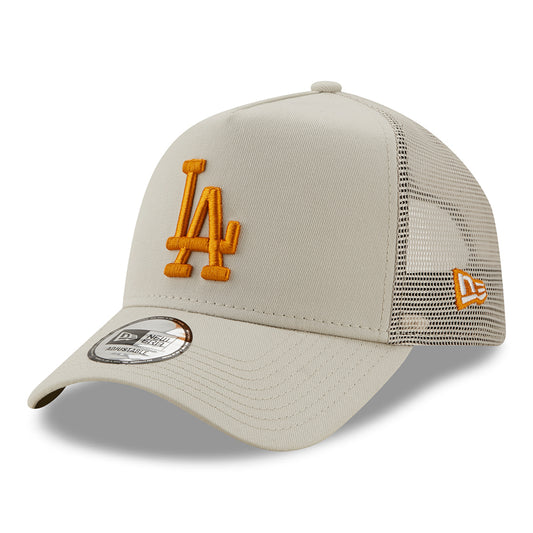 Gorra Trucker 9FORTY A-Frame MLB League Essential L.A. Dodgers de New Era - Piedra-Naranja