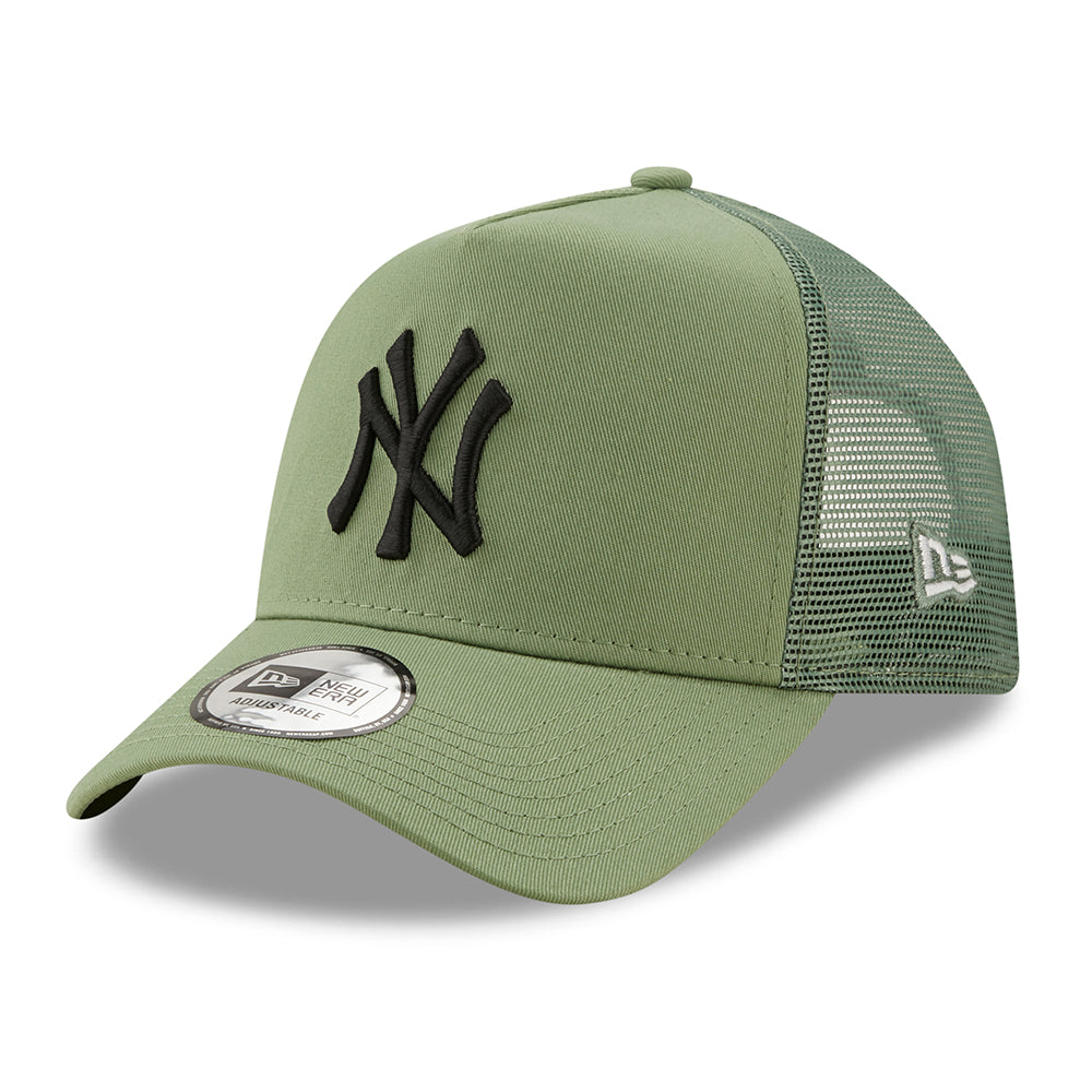 Gorra Trucker 9FORTY A-Frame MLB League Essential New York Yankees de New Era - Jade-Negro