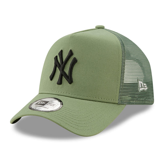 Gorra Trucker 9FORTY A-Frame MLB League Essential New York Yankees de New Era - Jade-Negro