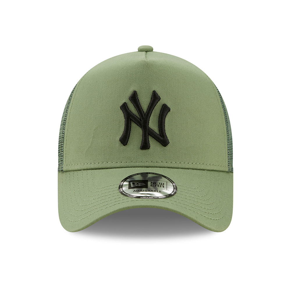 Gorra Trucker 9FORTY A-Frame MLB League Essential New York Yankees de New Era - Jade-Negro