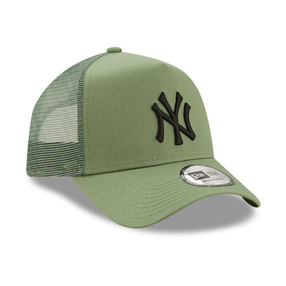Gorra Trucker 9FORTY A-Frame MLB League Essential New York Yankees de New Era - Jade-Negro