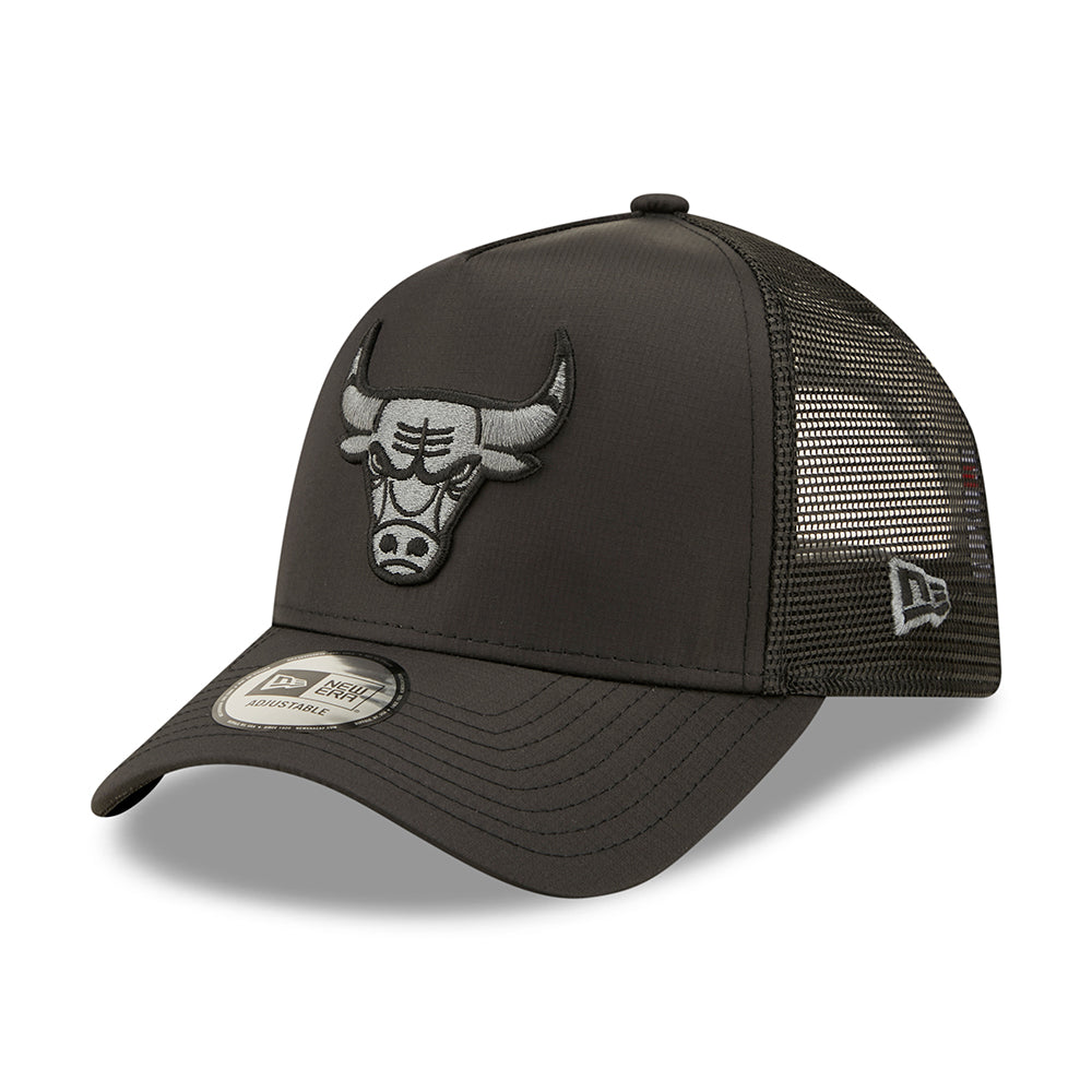 Gorra Trucker 9FORTY A-Frame NBA Tonal Black Chicago Bulls de New Era - Negro