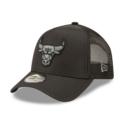 Gorra Trucker 9FORTY A-Frame NBA Tonal Black Chicago Bulls de New Era - Negro
