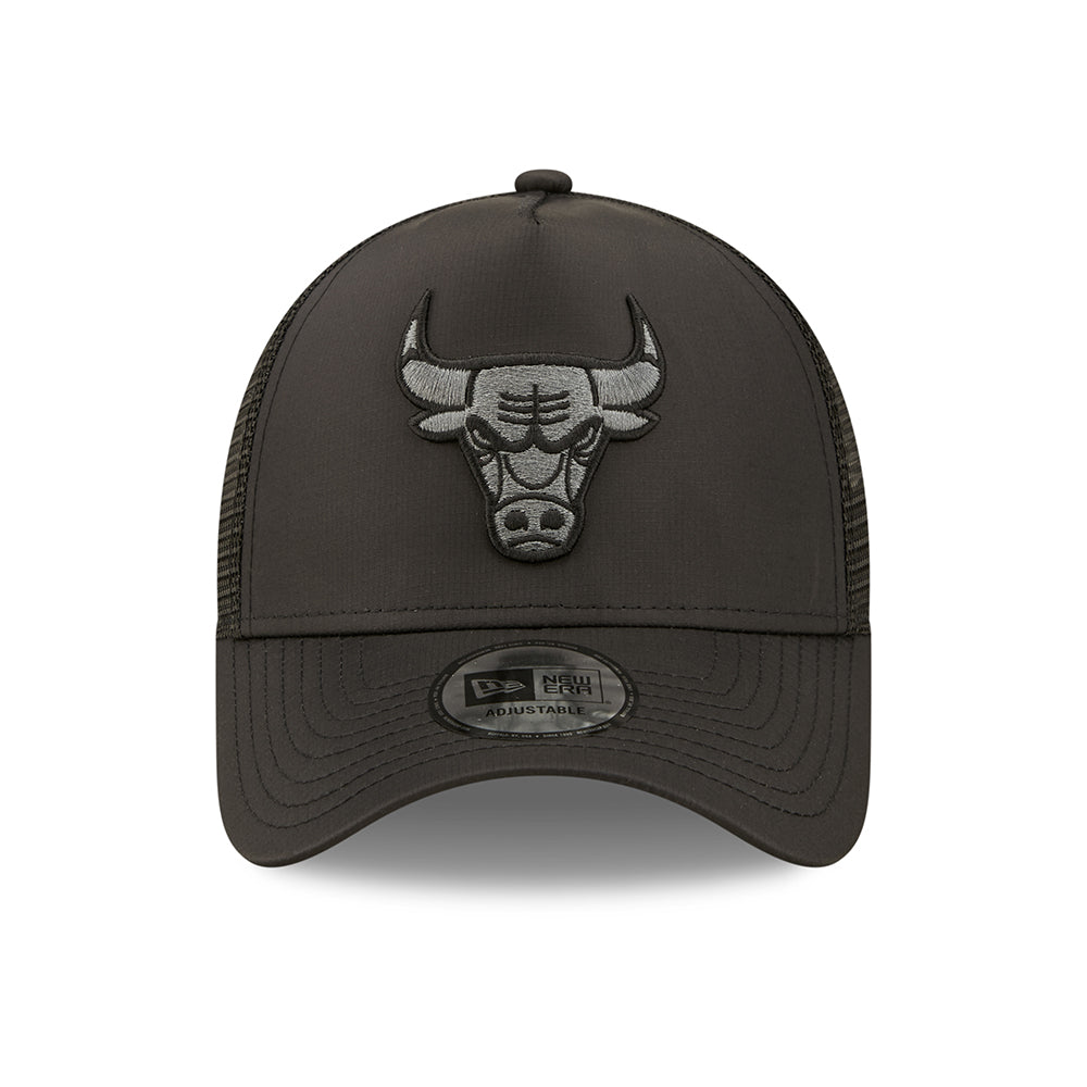Gorra Trucker 9FORTY A-Frame NBA Tonal Black Chicago Bulls de New Era - Negro