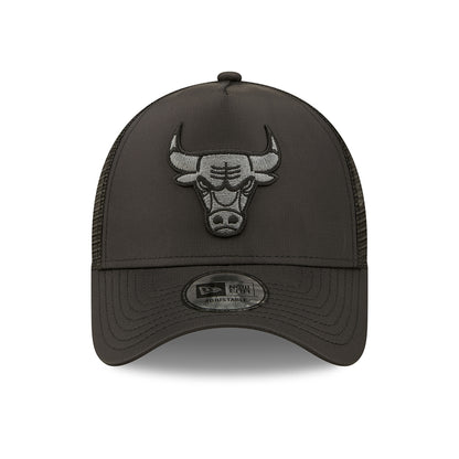 Gorra Trucker 9FORTY A-Frame NBA Tonal Black Chicago Bulls de New Era - Negro