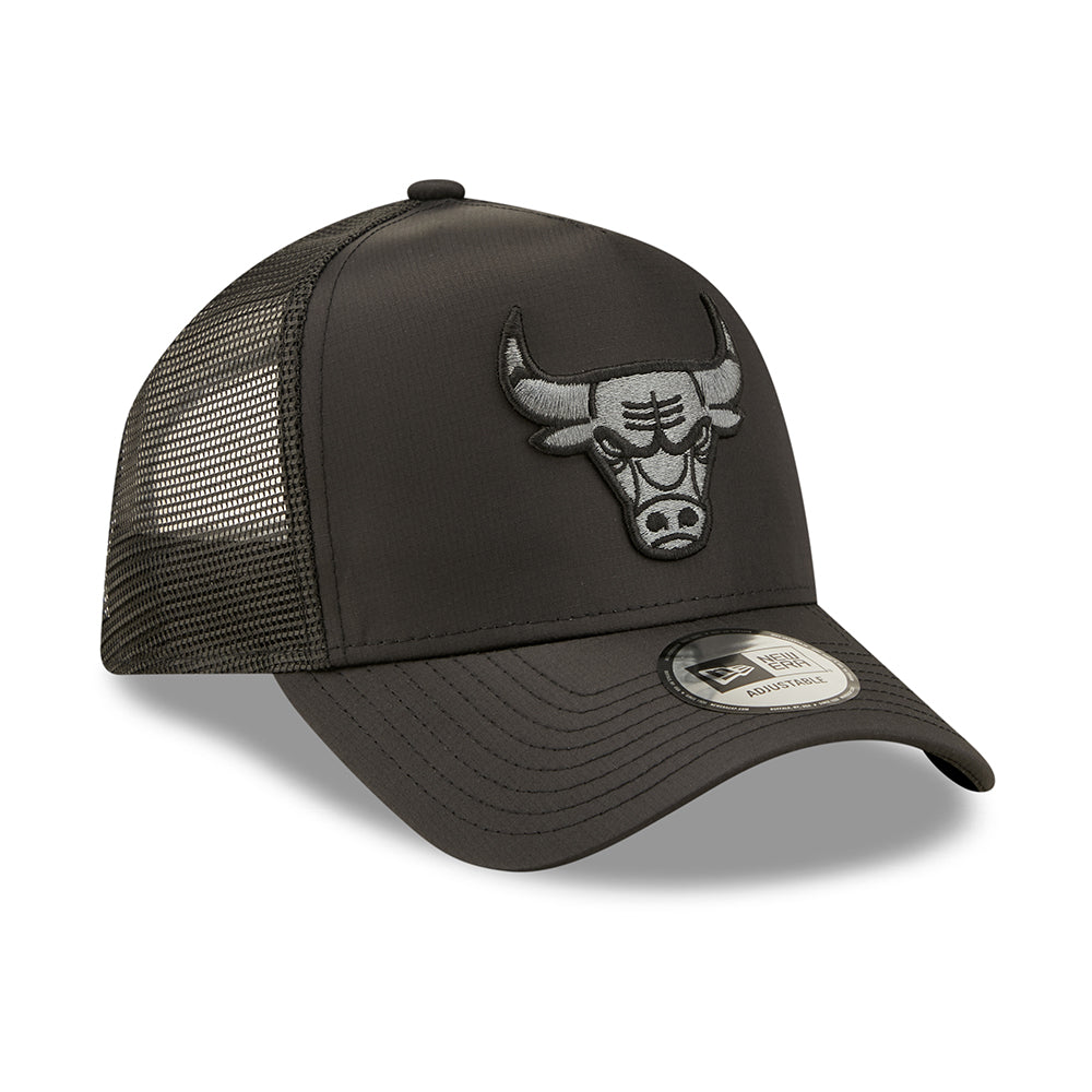 Gorra Trucker 9FORTY A-Frame NBA Tonal Black Chicago Bulls de New Era - Negro