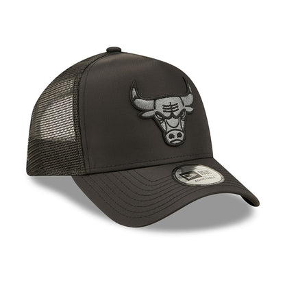 Gorra Trucker 9FORTY A-Frame NBA Tonal Black Chicago Bulls de New Era - Negro