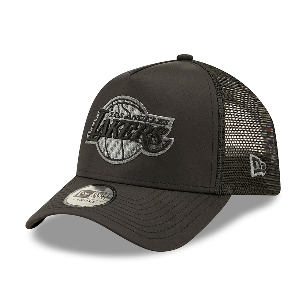 Gorra Trucker 9FORTY A-Frame NBA Tonal Black L.A. Lakers de New Era - Negro
