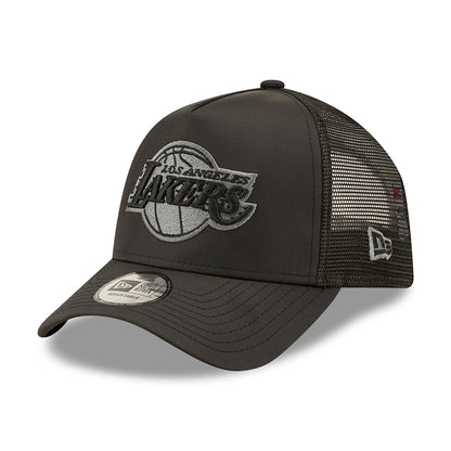 Gorra Trucker 9FORTY A-Frame NBA Tonal Black L.A. Lakers de New Era - Negro