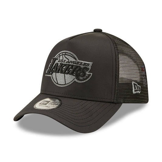 Gorra Trucker 9FORTY A-Frame NBA Tonal Black L.A. Lakers de New Era - Negro