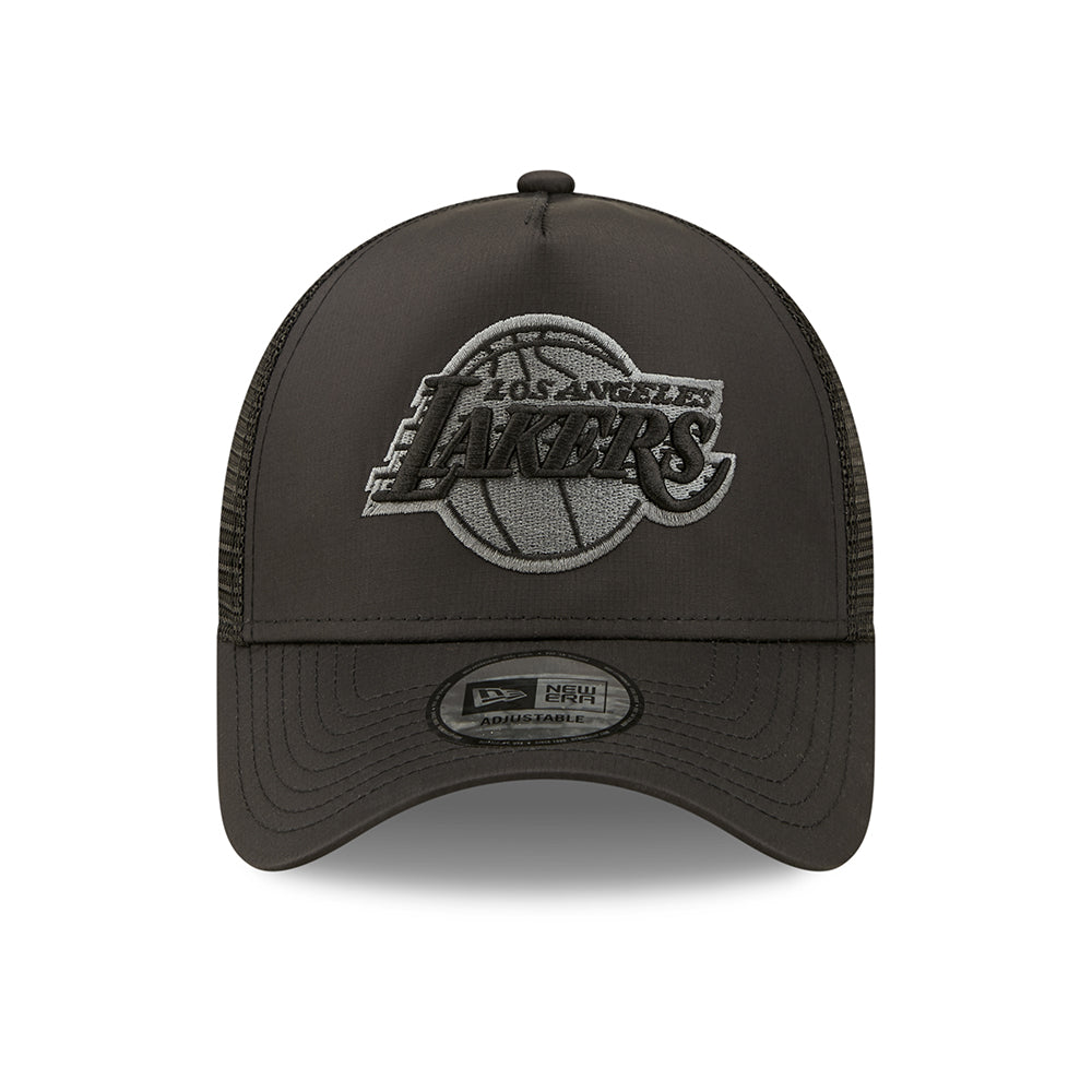 Gorra Trucker 9FORTY A-Frame NBA Tonal Black L.A. Lakers de New Era - Negro