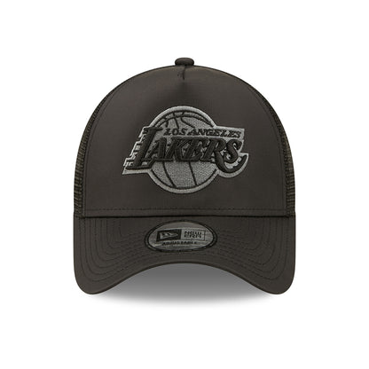 Gorra Trucker 9FORTY A-Frame NBA Tonal Black L.A. Lakers de New Era - Negro