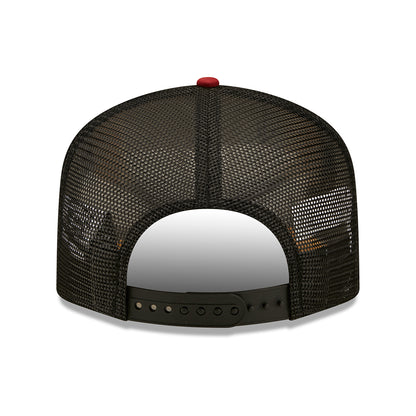 Gorra Trucker 9FORTY A-Frame Food Location Washington de New Era - Blanco-Vino
