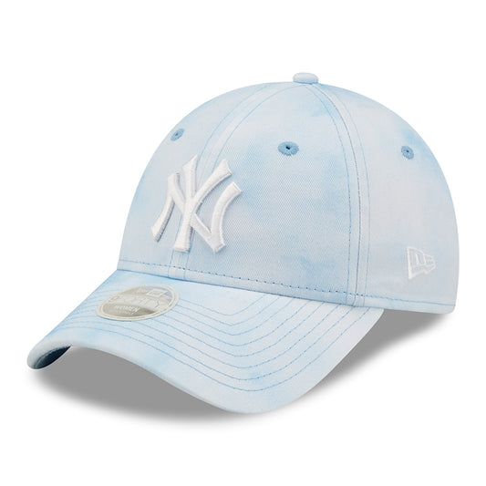 Gorra de béisbol mujeres 9FORTY MLB Pastel Tie Dye New York Yankees de New Era - Azul Cielo-Blanco