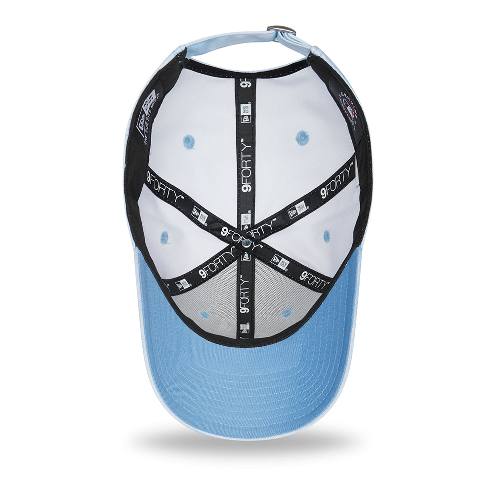Gorra de béisbol mujeres 9FORTY MLB Pastel Tie Dye New York Yankees de New Era - Azul Cielo-Blanco