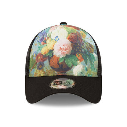 Gorra Trucker 9FORTY A-Frame Le Louvre AOP Jan Frans van Dael de New Era - Negro