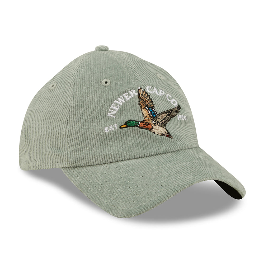 Gorra de béisbol 9TWENTY de pana Wildlife Casual Classic Duck de New Era - Jade