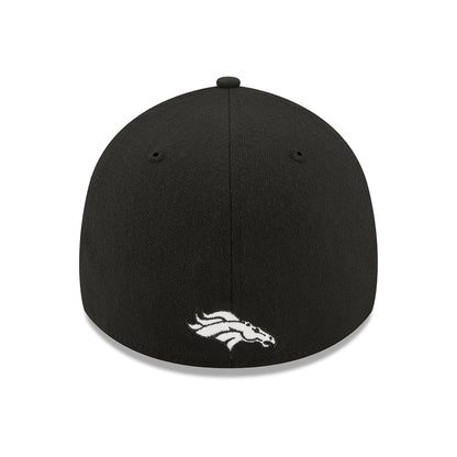 Gorra de béisbol 39THIRTY NFL Sideline Denver Broncos de New Era - Negro-Blanco