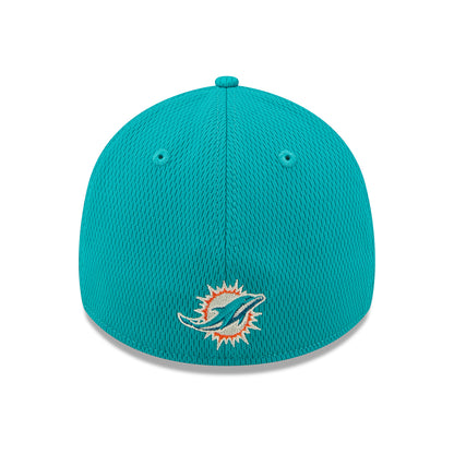 Gorra de béisbol 39THIRTY NFL Sideline On Field Miami Dolphins de New Era - Verde Azulado