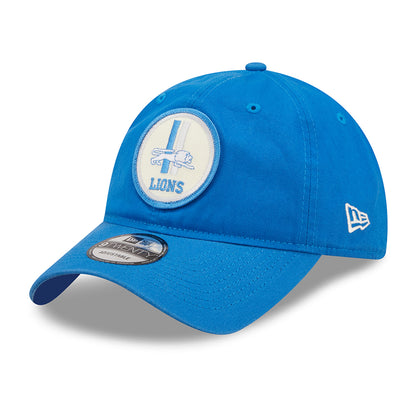 Gorra de béisbol 9TWENTY NFL Sideline Historic Detroit Lions de New Era - Azul