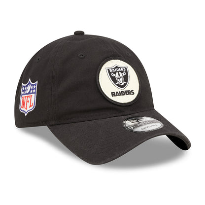 Gorra de béisbol 9TWENTY NFL Sideline Historic Las Vegas Raiders de New Era - Negro