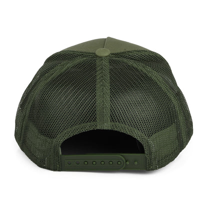 Gorra Trucker Alpha Block NetPlus MP de Brixton - Verde Oliva