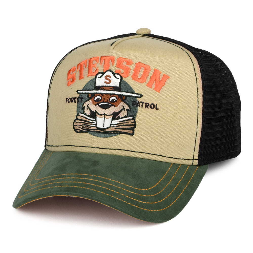 Gorra Trucker Forest Patrol de Stetson - Verde Oliva