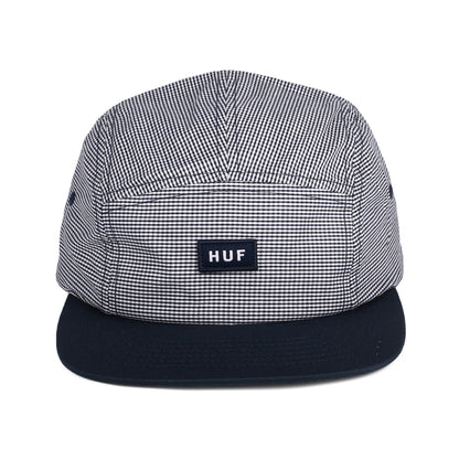 Gorra 5 paneles Micro Gingham de HUF - Azul Marino